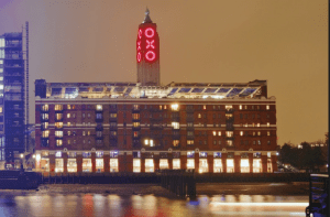 Icon: The OXO Tower lights up the Thames.