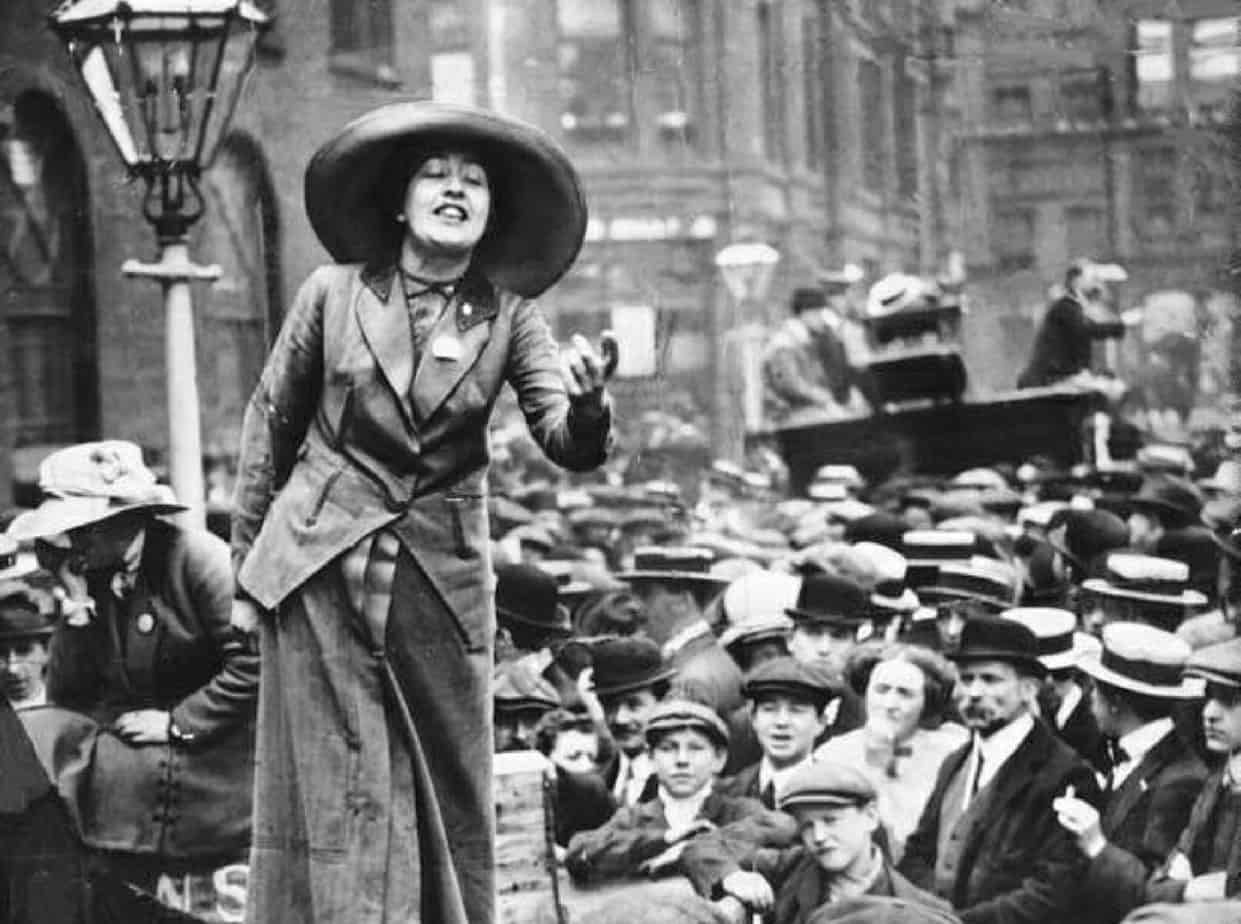 A statue of the famous feminist, Sylvia Pankhurst, is one of the options.